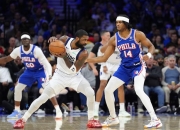 雷火电竞网站-76人完胜深圳队，欧文统治全场